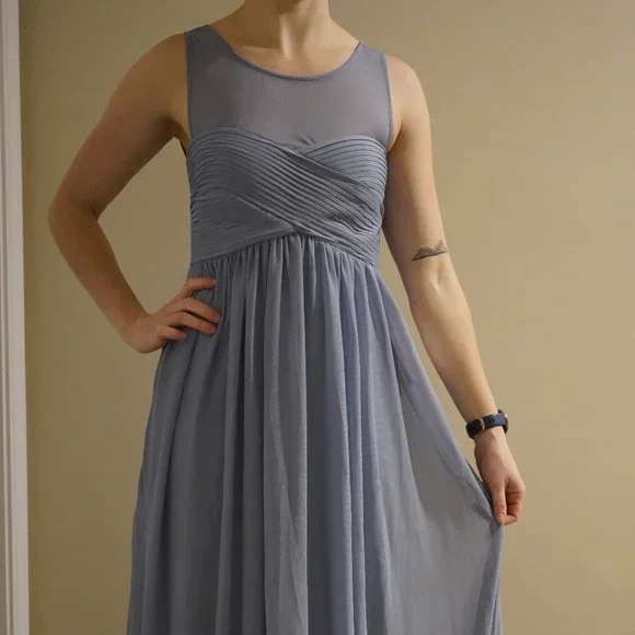 sachin and babi light blue dress Steel Grey Discount UK Bridesmaid Dresses